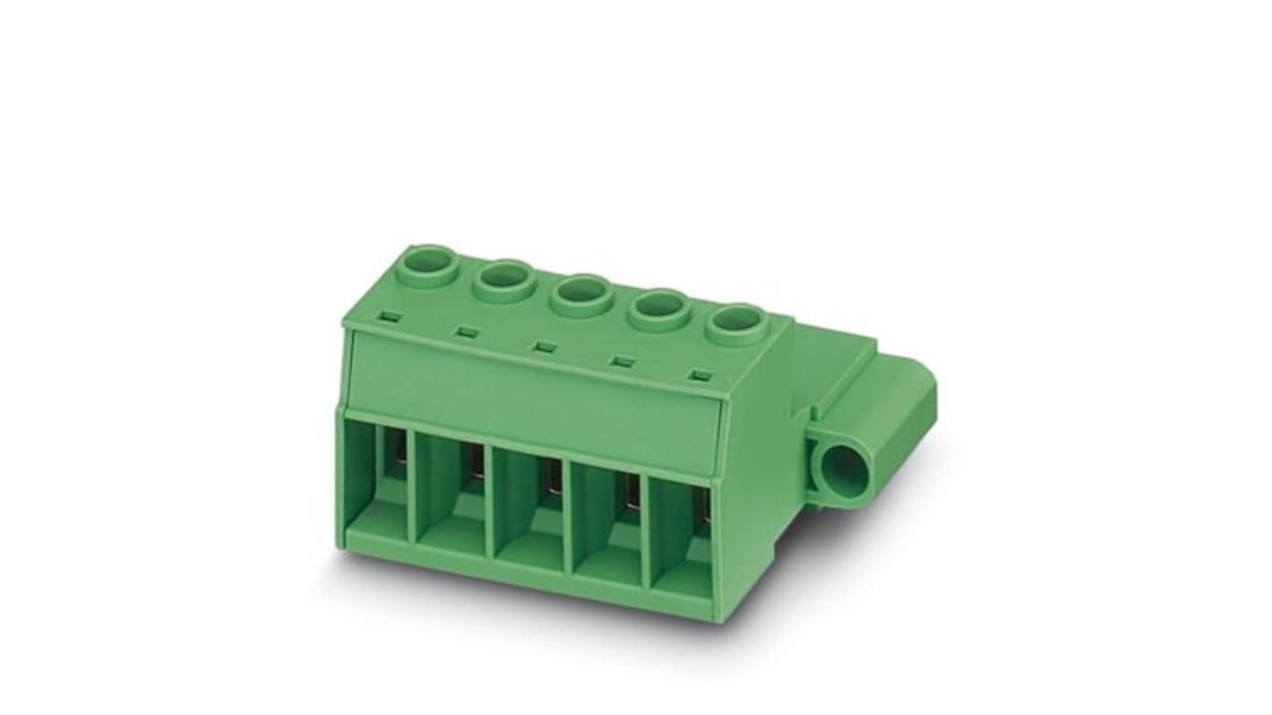 Phoenix Contact PCB Terminal Block, 8-Contact, 10.16mm Pitch, Push-In, 1-Row, Screw Termination