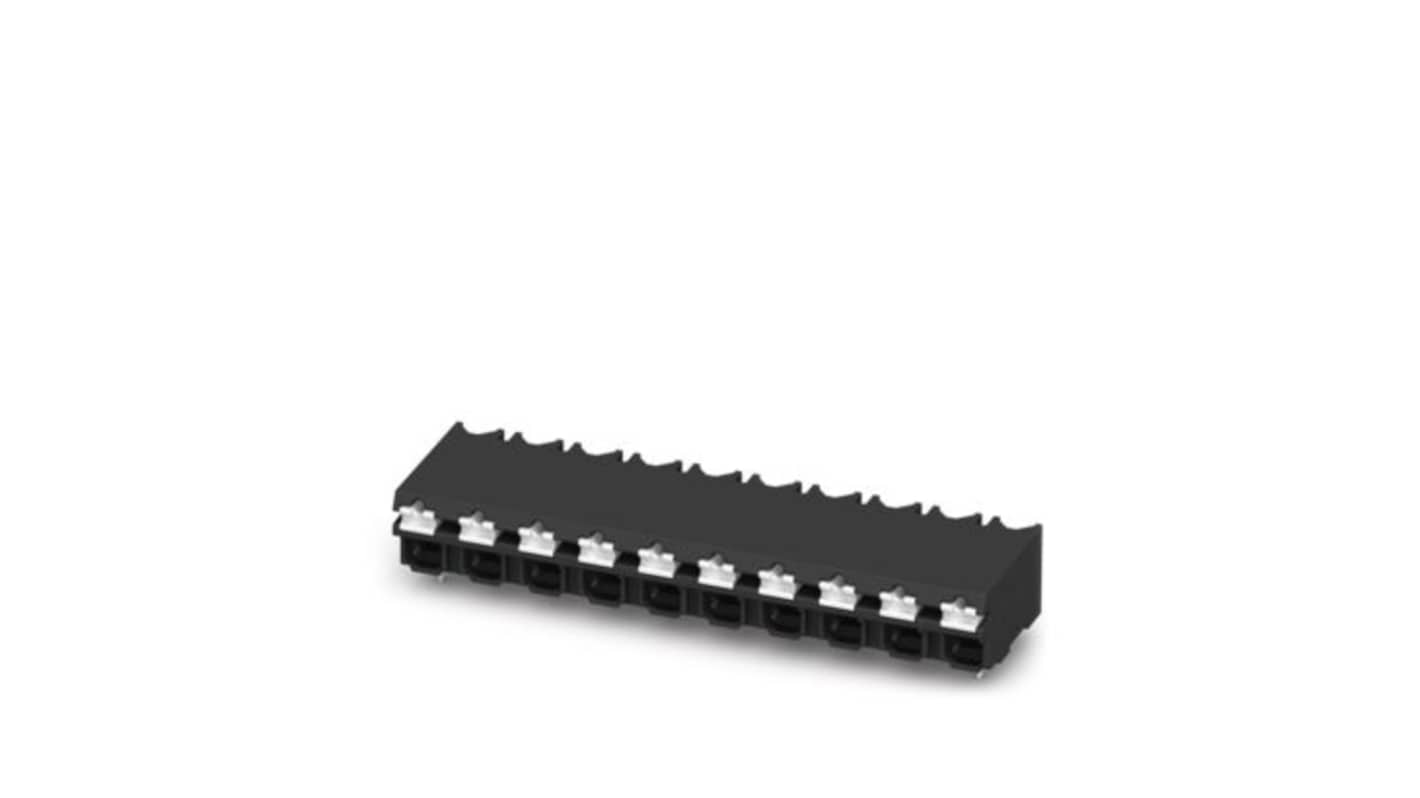 Phoenix Contact SPT Series PCB Terminal Block, 12-Contact, 5mm Pitch, Surface Mount, 1-Row, Push In Spring Termination