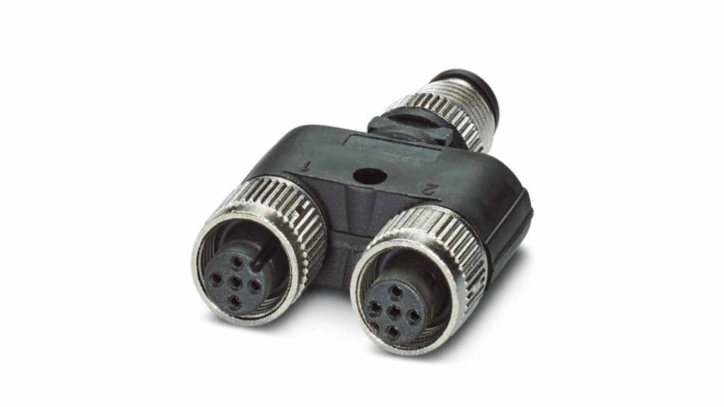 Phoenix Contact M12分线盒, 4端口, 60V 交流