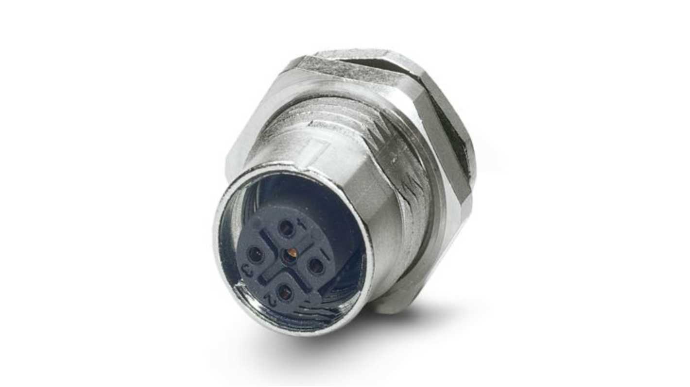 Phoenix Contact Circular Connector, 5 Contacts, Front Mount, M12 Connector, Socket, Female, IP65, IP67, SACC Series