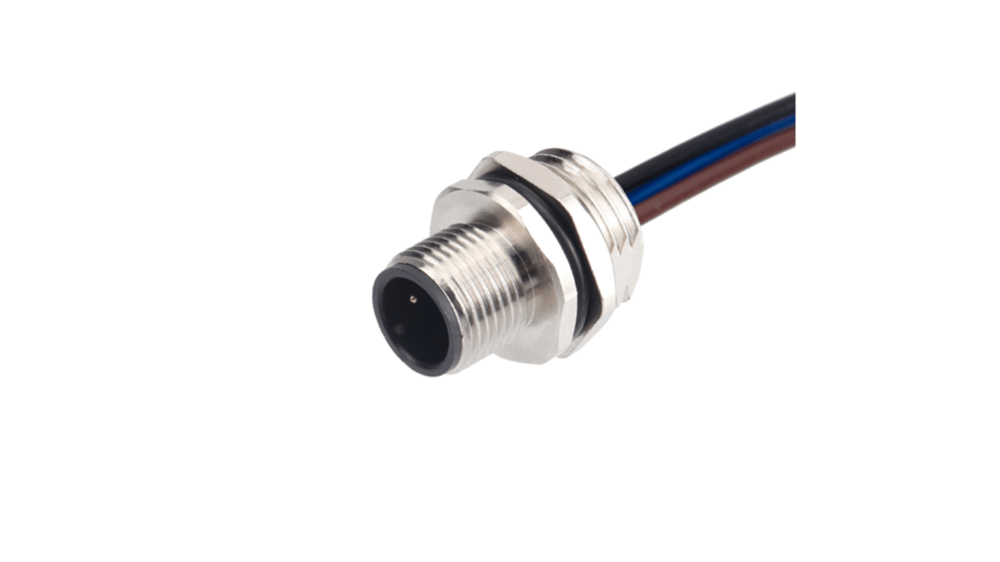 RS PRO Industrial Circular Connectors, 3 Contacts, Front Mount, Socket, Male, IP67