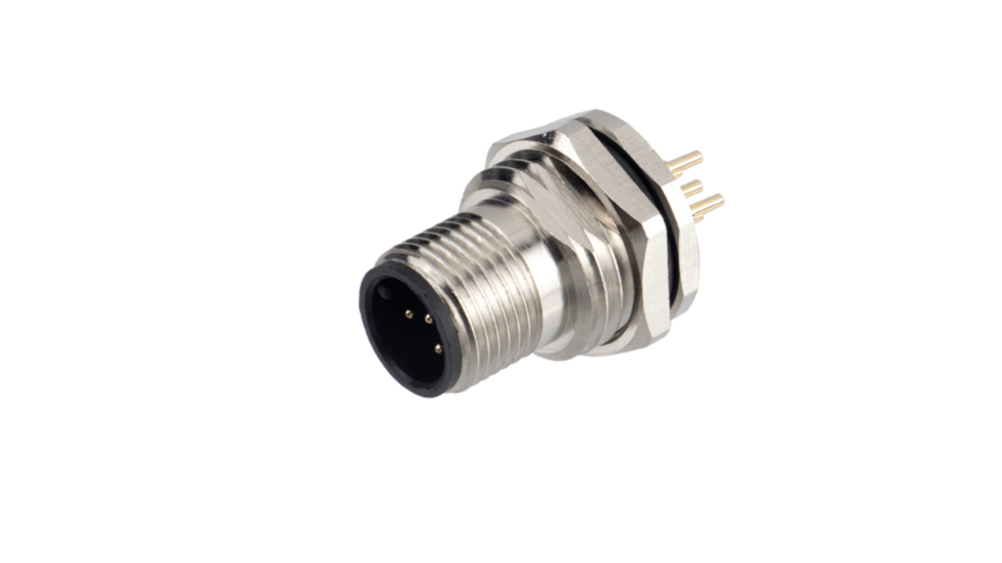 RS PRO Industrial Circular Connectors, 5 Contacts, Rear Mount, Socket, Male, IP67