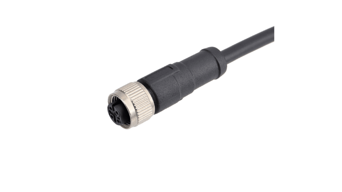 RS PRO Industrial Circular Connectors, 5 Contacts, Moulded Cable, Plug, Female, IP67