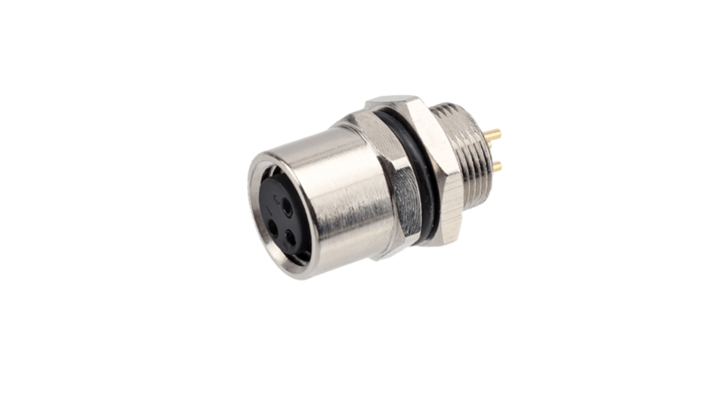 RS PRO Industrial Circular Connectors, 3 Contacts, Front Mount, Socket, Female, IP67