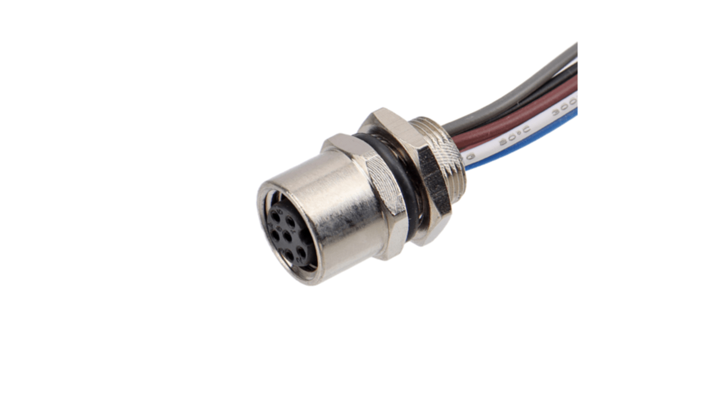 RS PRO Industrial Circular Connectors, 6 Contacts, Front Mount, Socket, Female, IP67