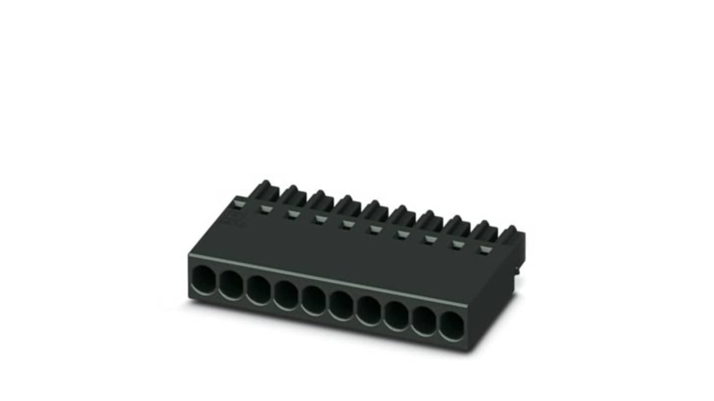 Phoenix Contact, 2.54mm Pitch, 5/..-ST, MCC 0, 14 Way, , Pluggable Terminal Block, Plug, PCB Mount, Crimp Termination,