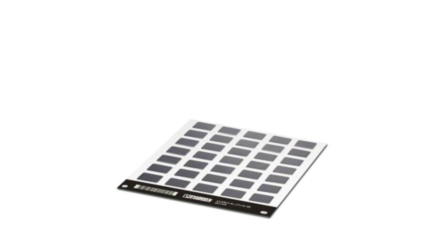 Phoenix Contact LS-EMLP-AL Adhesive Marking Foil, Black, Pre-printed "Unlabeled", for Devices In The Control Cabinet,