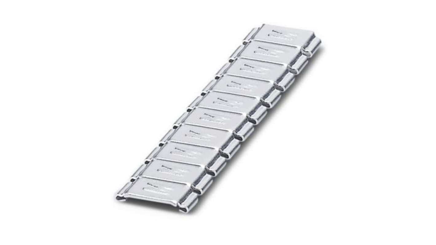Phoenix Contact SD-WMTBS Slide On Cable Marker, Silver, Pre-printed "Letters", 16 → 305mm Cable, for Conductor