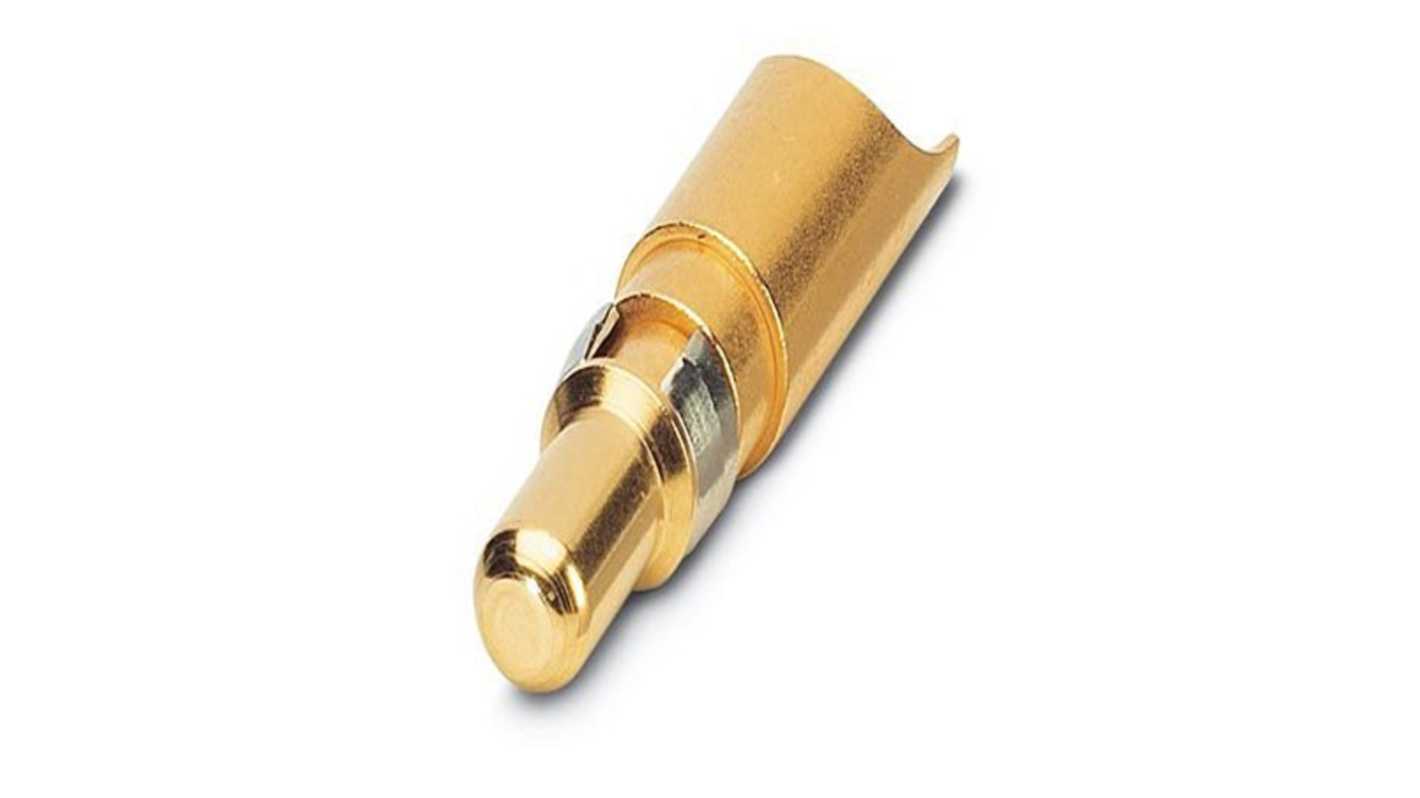 Phoenix Contact, VS Series, size 4.6mm Male Solder D-sub Connector Contact, Gold, Tin Turned