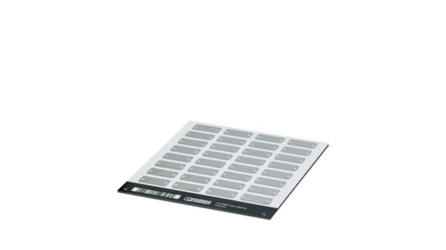 Phoenix Contact Silver Heavy duty Label Sheet, Pack of 5Sheets
