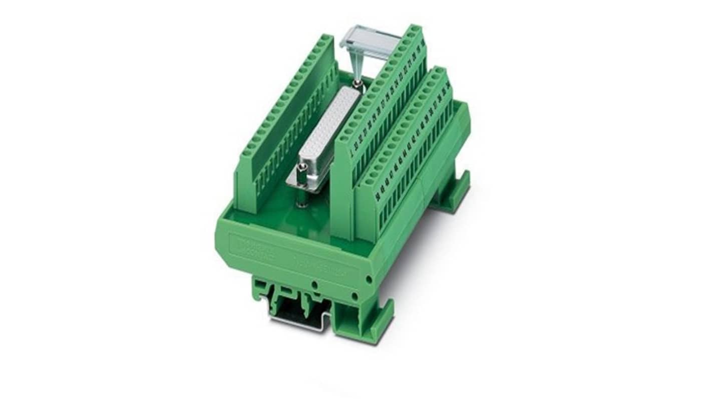 Phoenix Contact VARIOFACE Series 50-Contact Female Interface Module, D-sub Connector, DIN Rail Mount, 90A