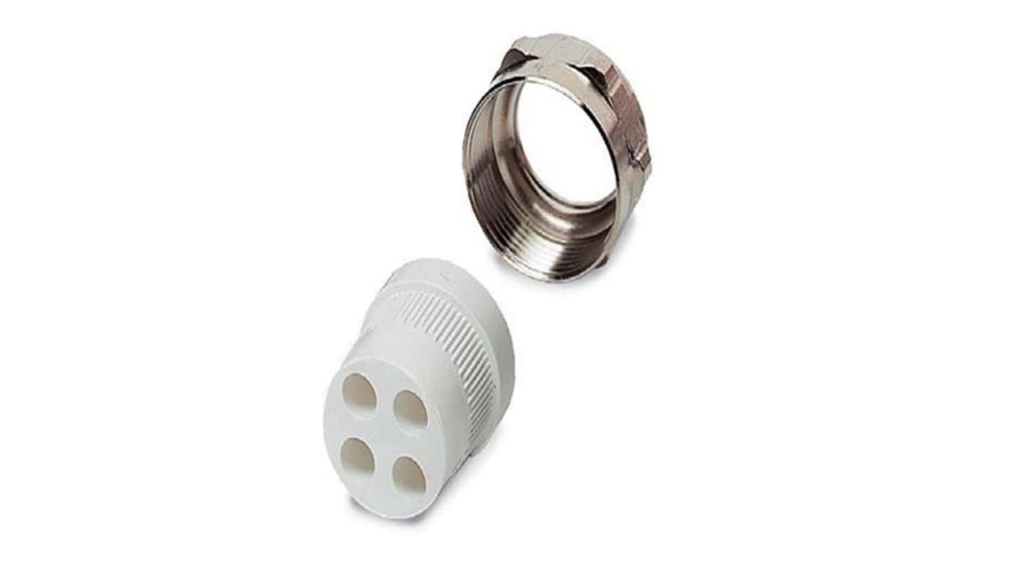 Phoenix Contact VARIOCON Series Silver Brass, TPE Cable Gland, PG21 Thread, 7.5mm min., 8mm max., IP65