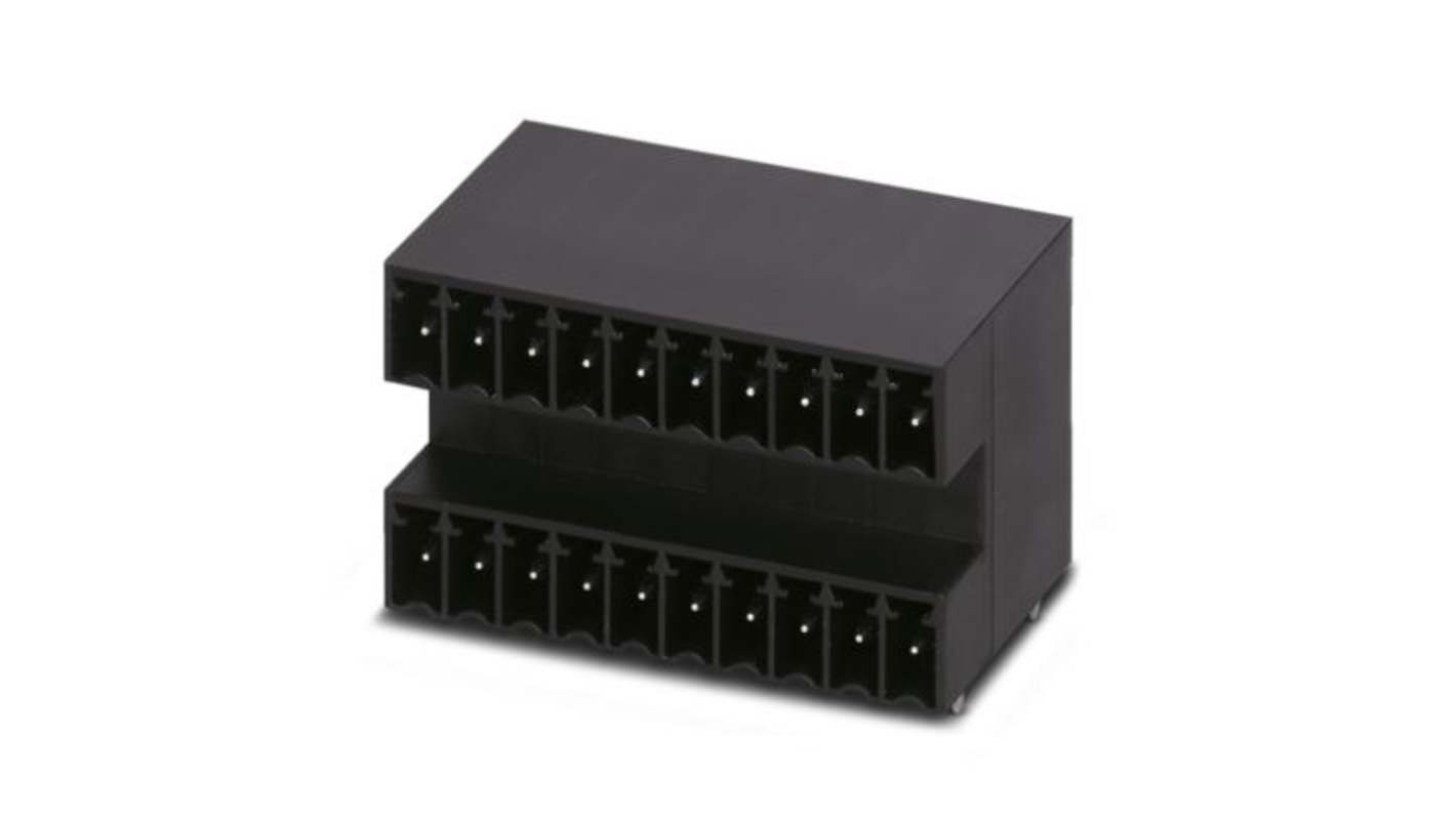 Phoenix Contact MCD Series Straight Wave Soldering PCB Header, 8 Contact(s), 3.5mm Pitch, 2 Row(s), Shrouded