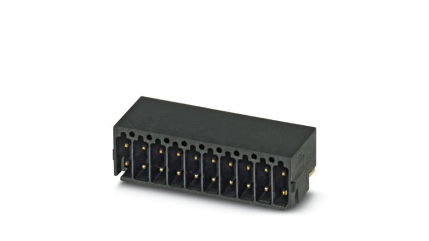 Phoenix Contact DMC Series Straight Surface PCB Header, 10 Contact(s), 2.54 mm Pitch, 2 Row(s), Shrouded