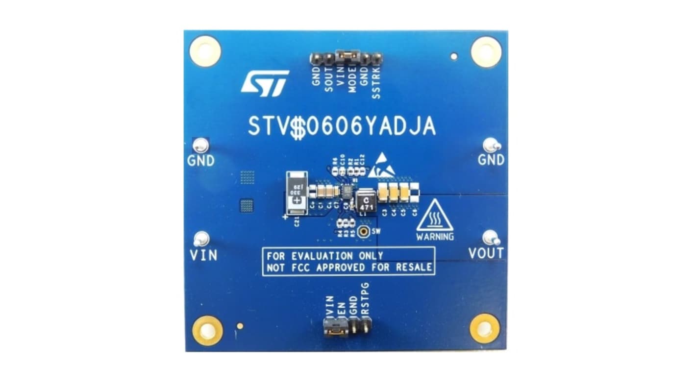 STマイクロ マイクロコントローラ開発ツール, 評価ボード, 3.3 V/6 A Automotive Step Down DC-DC converter (VIN Up To 6 V) Based On The DCP0606Y,