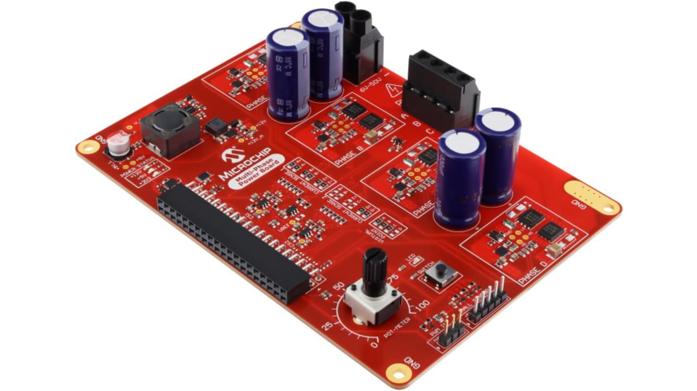 Microchip マイクロコントローラ開発ツール, 電源ボード, Multi-Phase Power Board, 電源ボード, EV35Z86A
