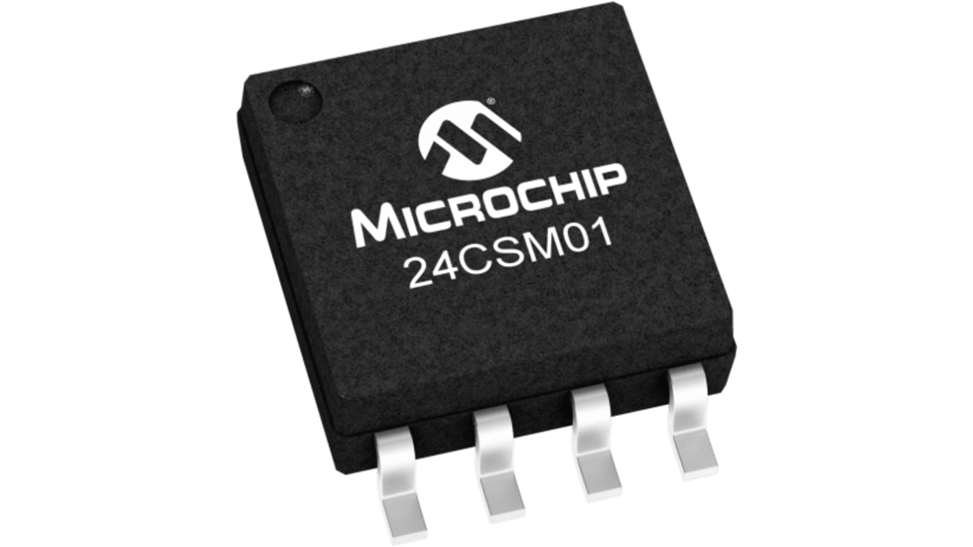Microchip 24CSM01-E/SM, 1Mbit EEPROM Chip, 400ns 8-Pin SOIJ Serial