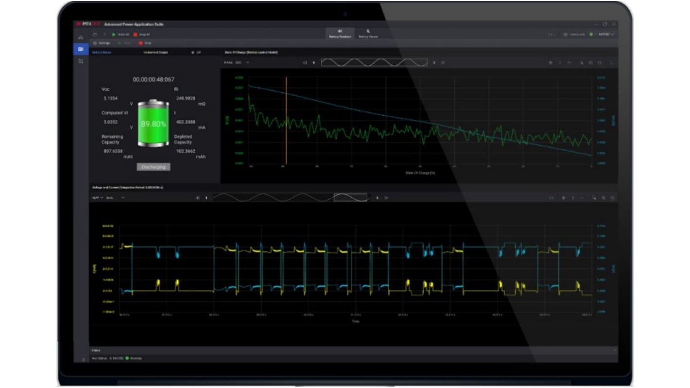 Oprogramowanie, Zaawansowane oprogramowanie do emulacji baterii, Różne przyrządy Keysight