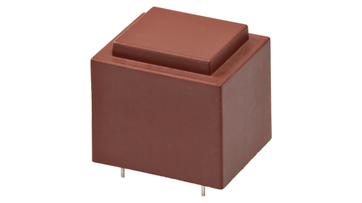 Block 18V 1 Output Through Hole PCB Transformer, 0.5VA, CE, CSA 22.2E103521, EN61558-2-6, RoHS Compliant, UL 5085-1/-2,