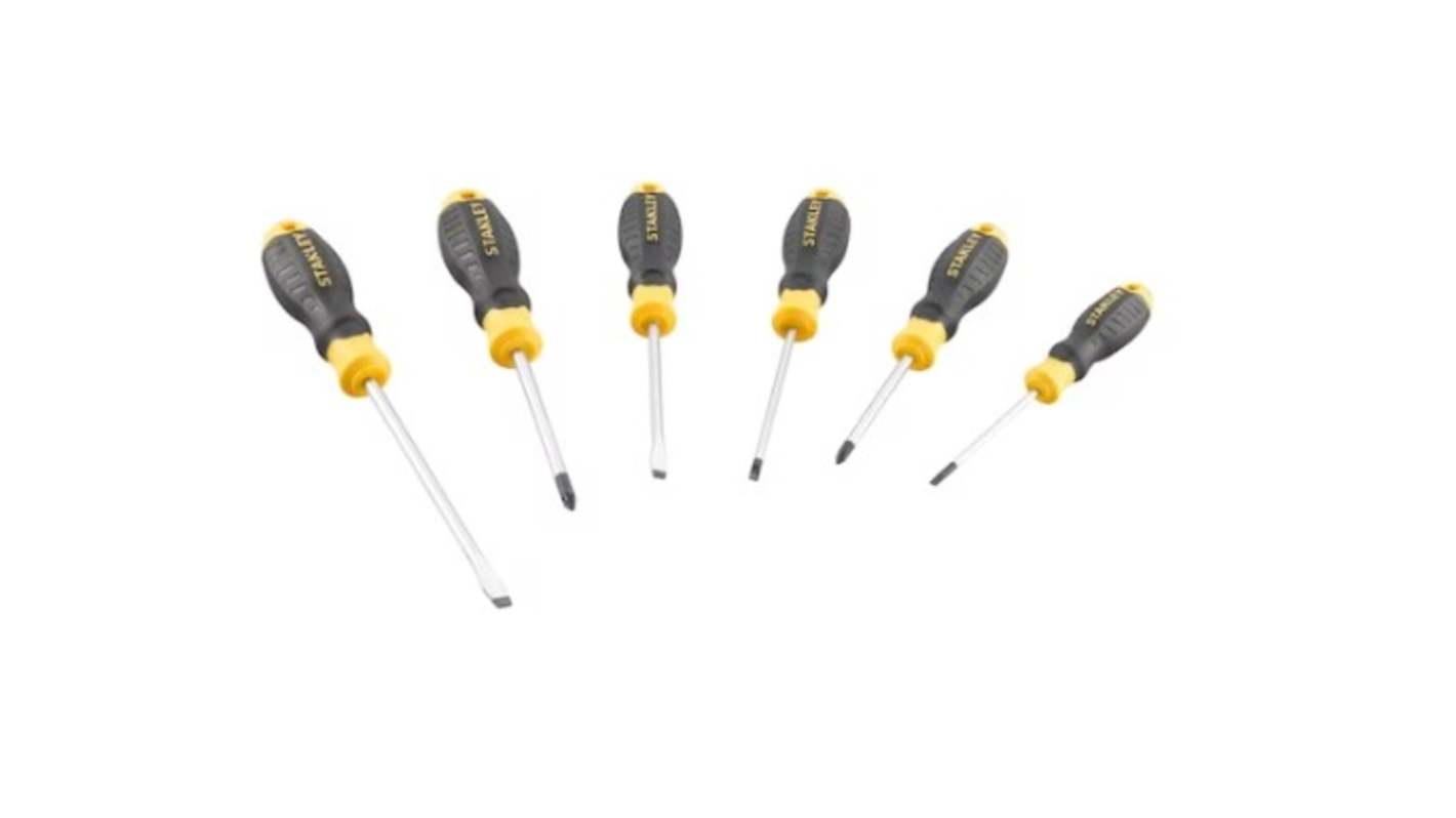 Stanley Flared, Parallel, Phillips Screwdriver Sets, 4-Piece