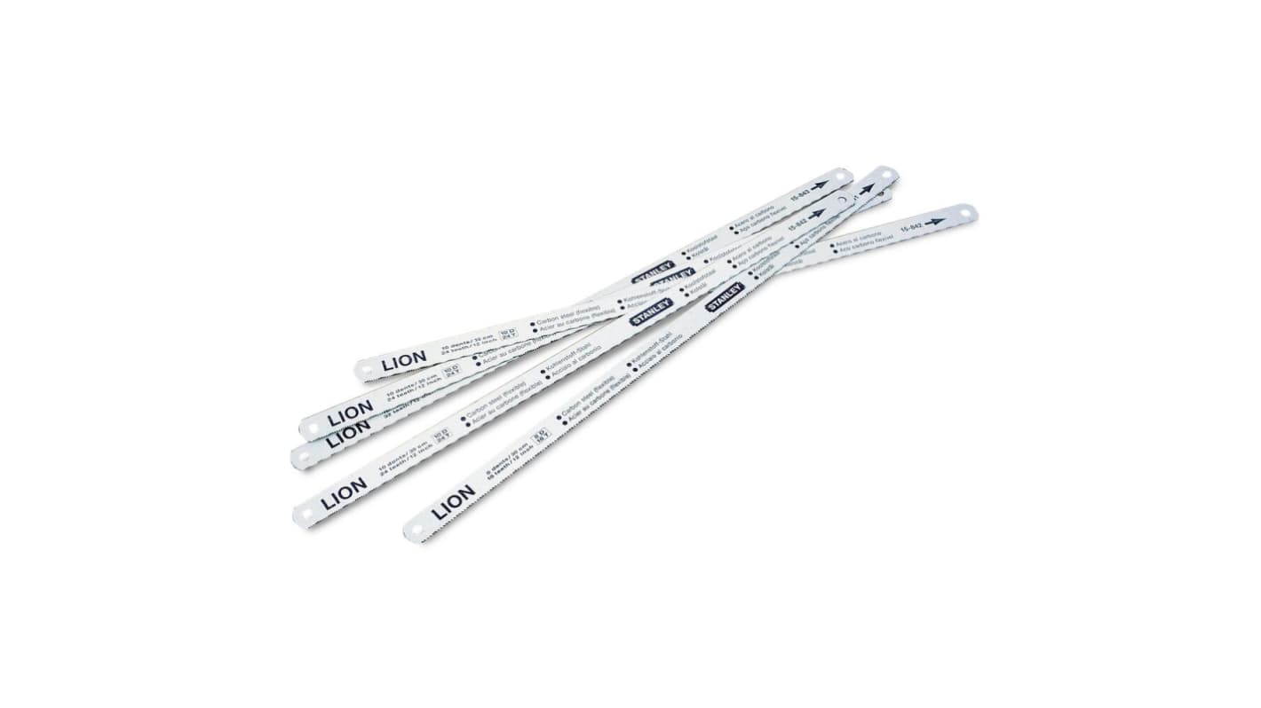 Stanley 钢锯条, 碳素钢制, 300 mm长, 可切割金属