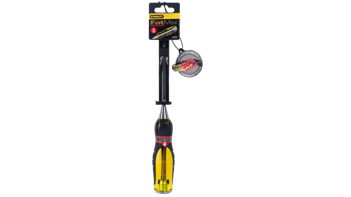 Scalpello per Legno Stanley, lama da 6 mm in Acciaio al cromo