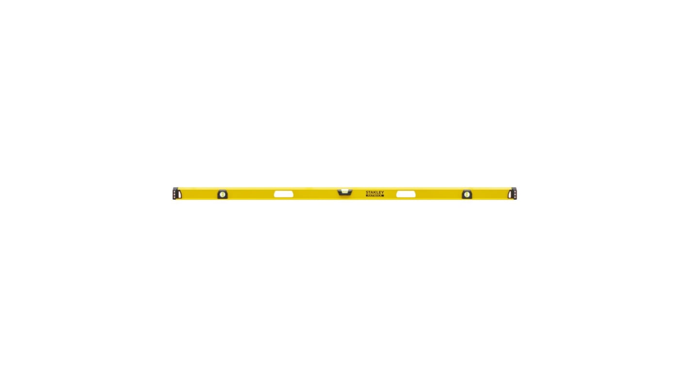 Stanley I-Beam 气泡水平仪, 0.5精度, 磁性, 3个玻璃管, 铝框架