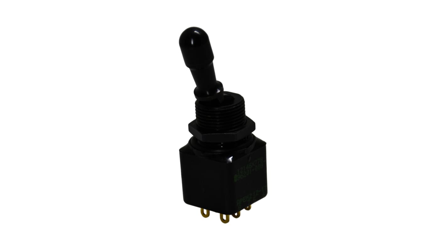 APEM Toggle Switch, Panel Mount, On-On, DPST, Solder Lug Terminal, 28V dc