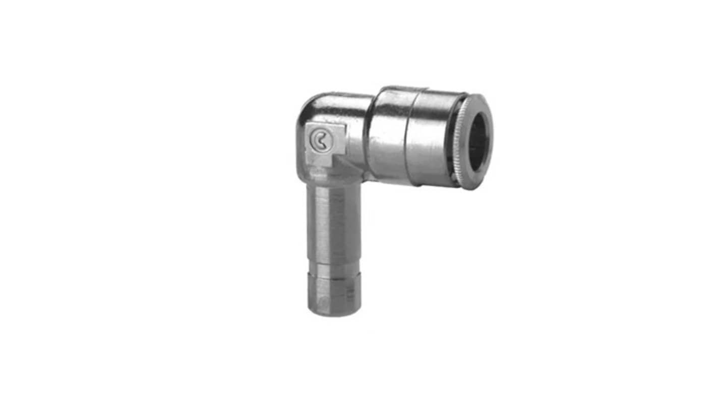 Camozzi 6555 Series Push-in Fitting, Push In 4 mm to 4 mm, Tube-to-Tube Connection Style, 6555 4-4