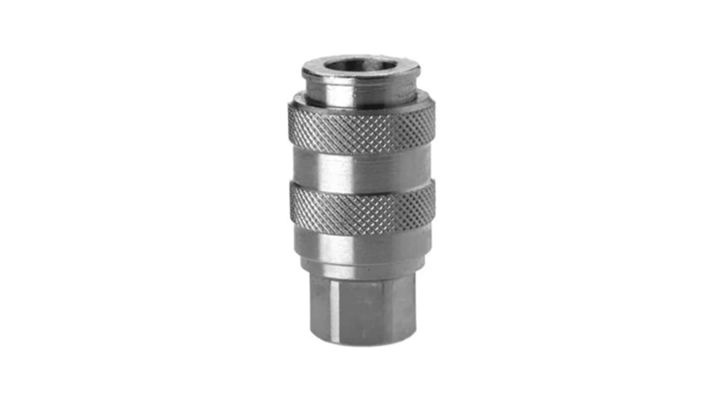 Camozzi 5083 Series Female Connector, G 1/4 to Push In 5 mm, Threaded Connection Style, 5083 1/4