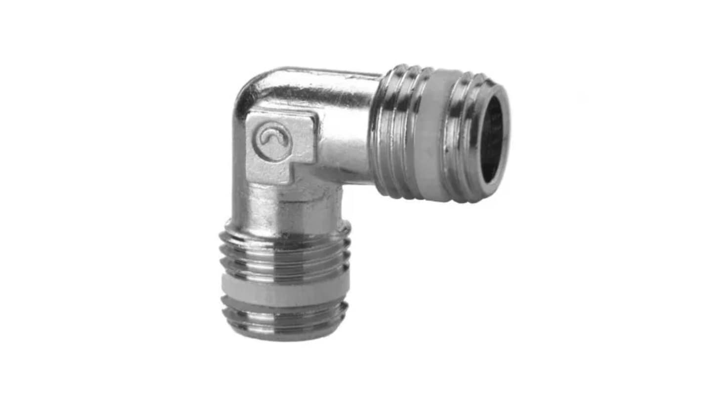 Camozzi S2000 Series Elbow Fitting, R 1/8 Male to Male BSPT, Threaded Connection Style, S2010 1/8