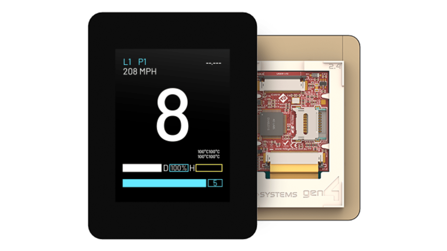 4D Systems gen4-uLCD-24D-CLB TFT LCD Colour Display, 2.4in, 240 x 320pixels