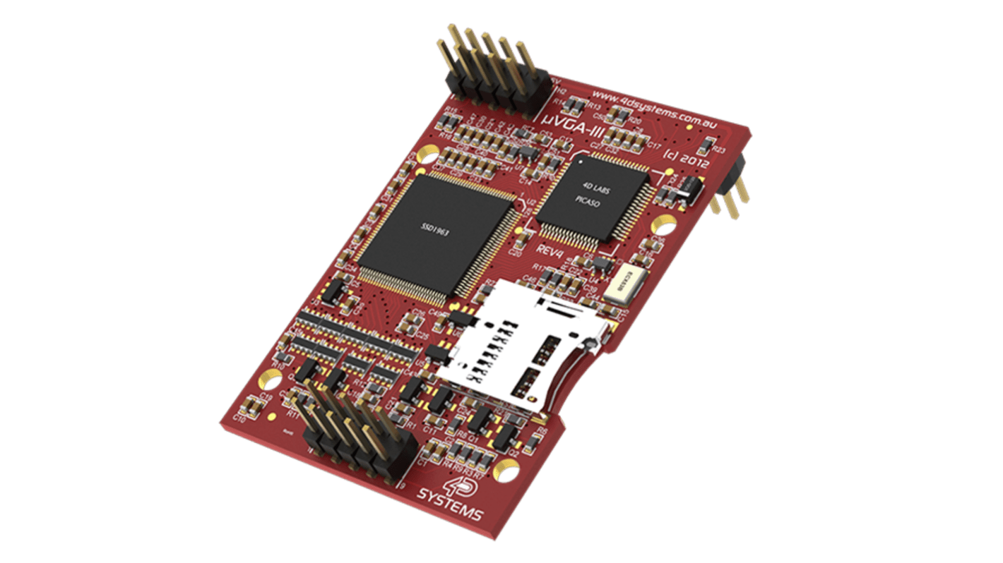 uVGA-III, Graphics Controller 800 x 480pixel, I2C, UART