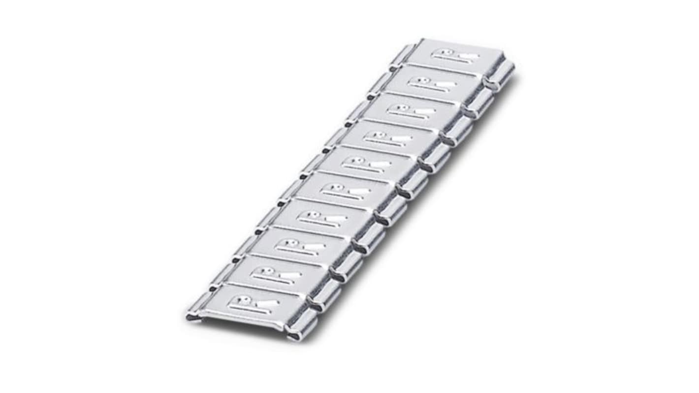 Phoenix Contact SD-WMTBS Slide On Cable Marker, Silver, Pre-printed "Letters", 16 → 305mm Cable, for Conductor
