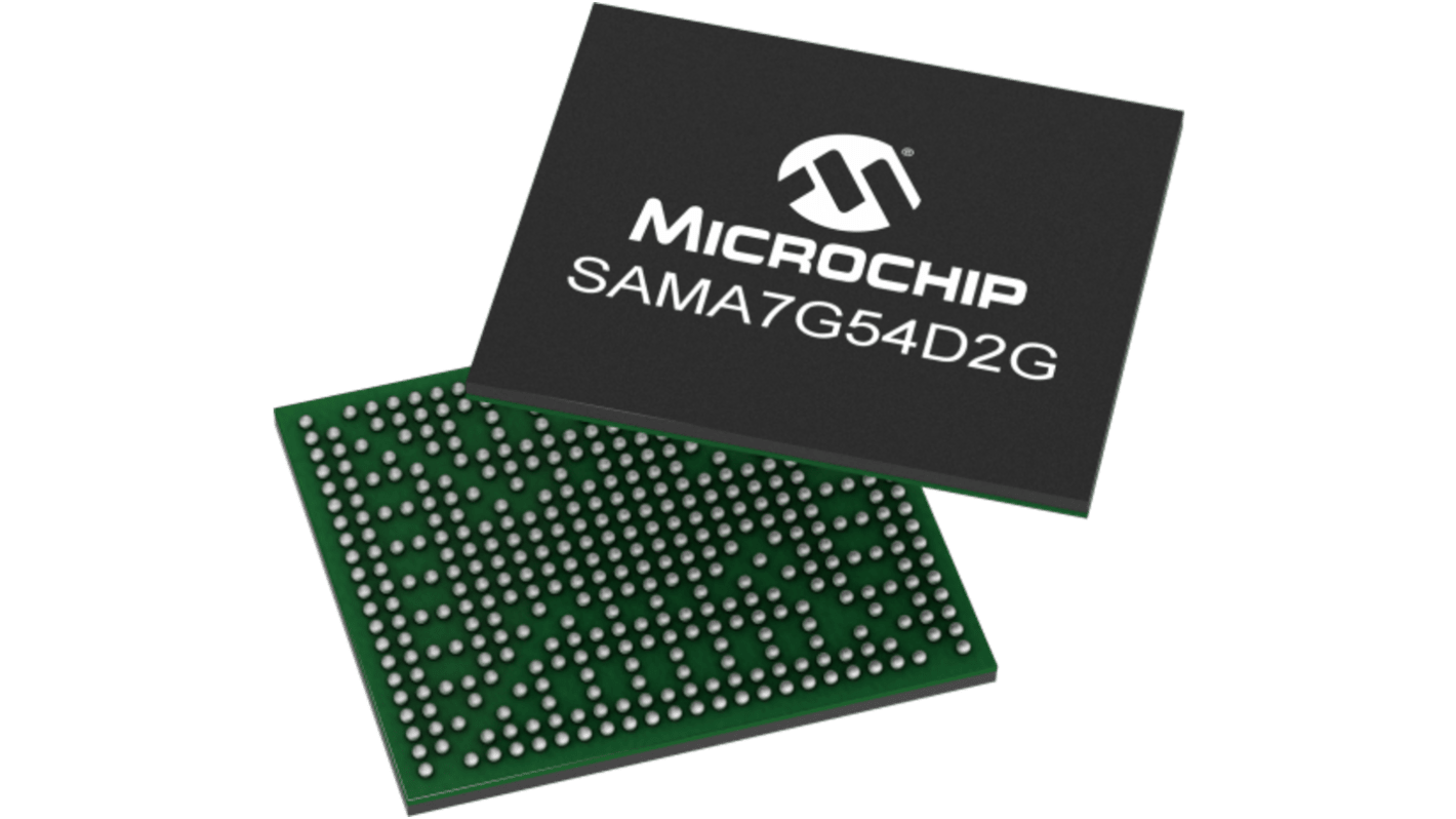 Microchip SAM9X72 マイコン, ARM926EJ-Sコア, 800MHz, 128 KB, SRAM, 240-Pin TFBGA