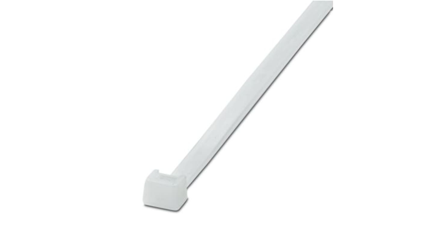Phoenix Contact Cable Ties, Standard, 300mm x 7.8 mm, Clear Polyamide, Pk-100