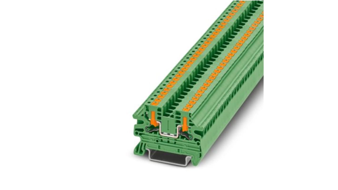 Phoenix Contact 1291485 Green, 2.5mm², 1-Level, Push In Termination
