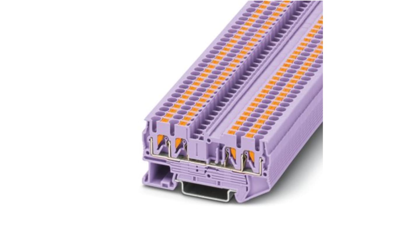 Phoenix Contact 1106767 Violet, 2.5mm², 1-Level, Push In Termination