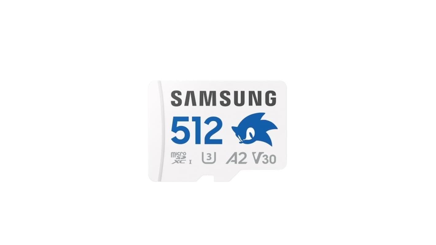 Samsung 512GB MicroSDXC卡, Class 10, PRO Plus Sonic The Hedgehog系列