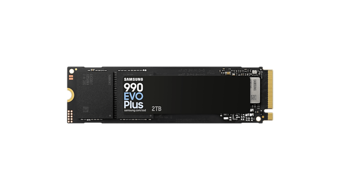 Samsung 2TB固态硬盘 SSD, PCIe Gen 4.0 x4 NVMe接口, M.2, 三星固态硬盘 990 EVO Plus, V-NAND TLC