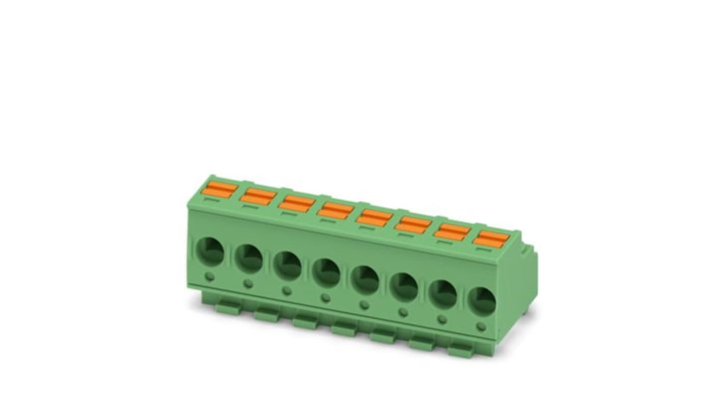 Phoenix Contact PCB Connector, 8-Contact, 5mm Pitch, PCB Mount, 1-Row, Push In Spring Termination