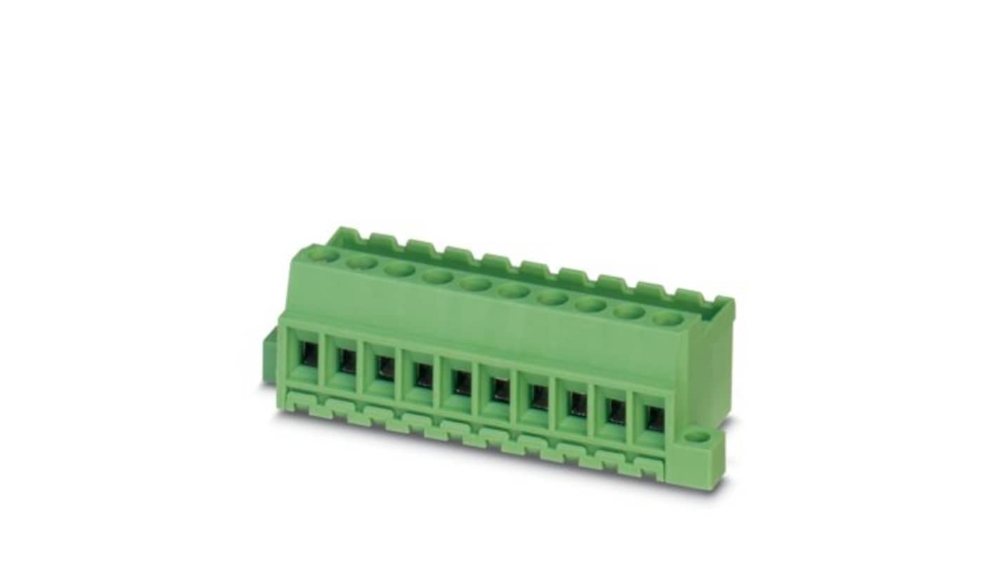 Phoenix Contact Right Angle Solder Mount PCB Header, 3 Contact(s), 5.08mm Pitch, 1 Row(s), Shrouded