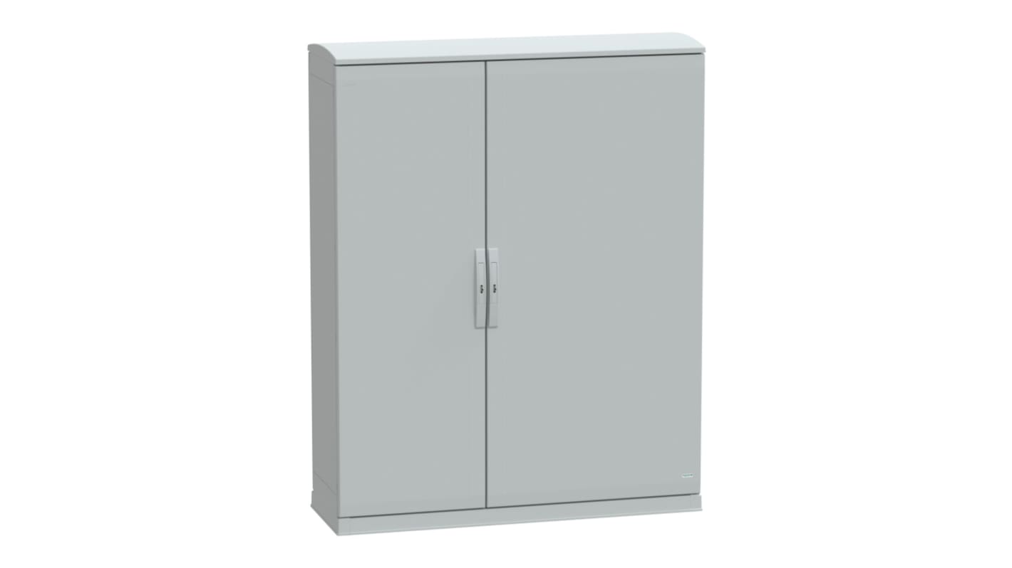 Schneider Electric NSY Series Fibreglass Reinforced Polyester Double-Door-Door Floor Standing Enclosure, Opaque Door,