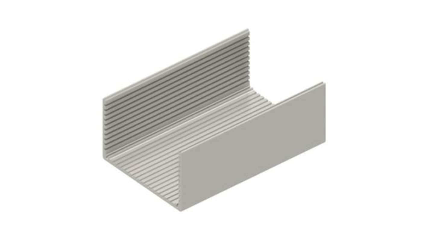Fischer Elektronik KO Series Aluminium Cover for Use with 100mm Eurocards, 160 x 105 x 42.4mm