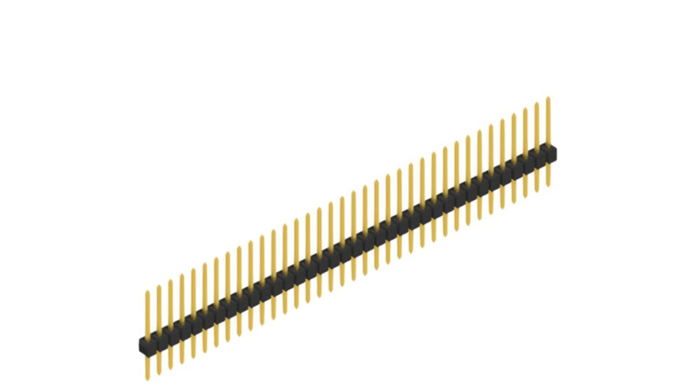Fischer Elektronik SL Series Straight Through Hole PCB Header, 36 Contact(s), 2.54mm Pitch, 1 Row(s), Unshrouded