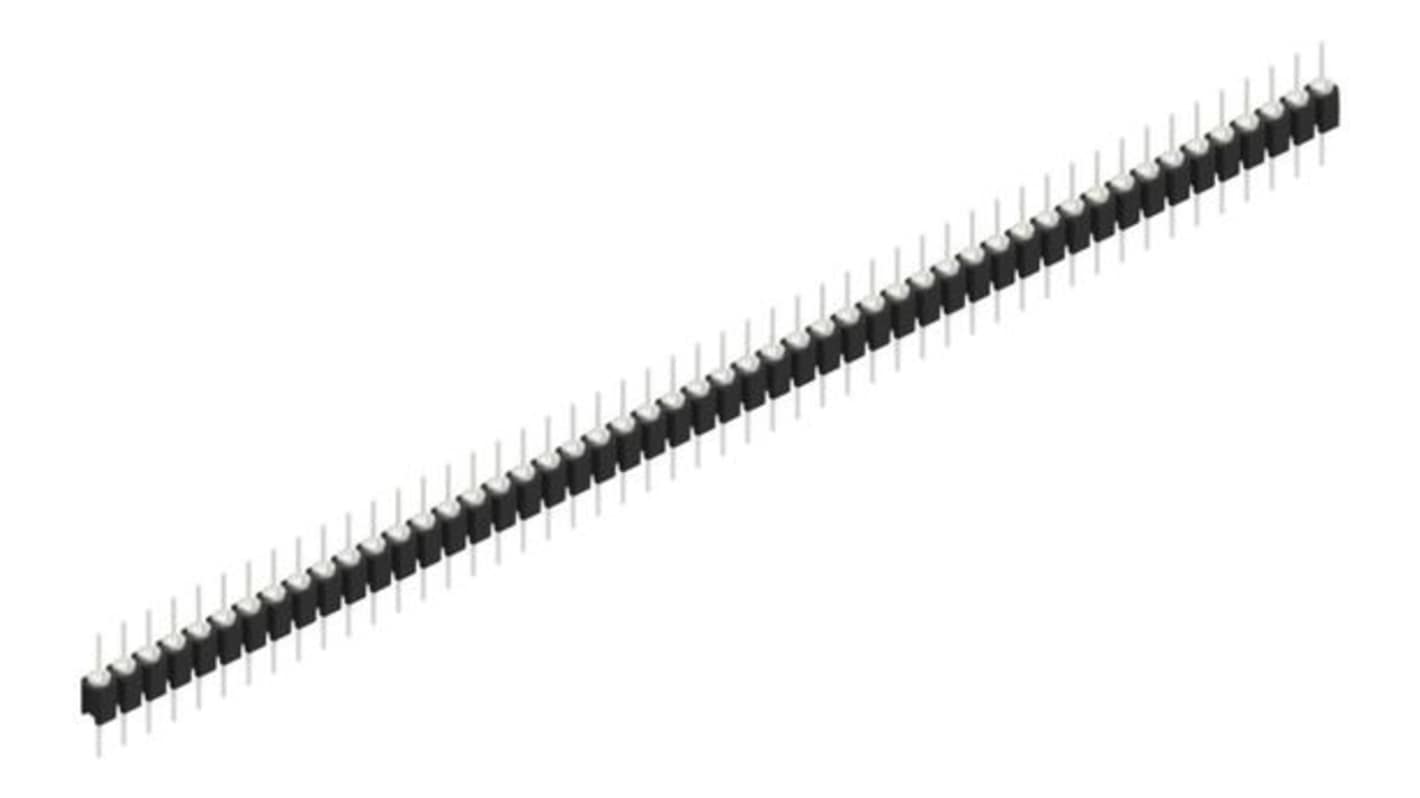 Fischer Elektronik MK Series Straight Through Hole PCB Header, 50 Contact(s), 2.54mm Pitch, 1 Row(s), Unshrouded