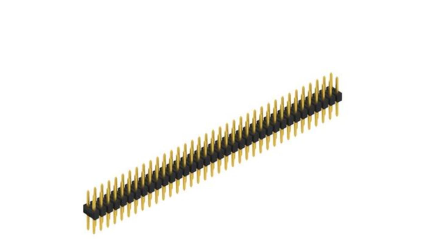 Fischer Elektronik SL Series Straight Through Hole PCB Header, 72 Contact(s), 2.54mm Pitch, 2 Row(s), Unshrouded