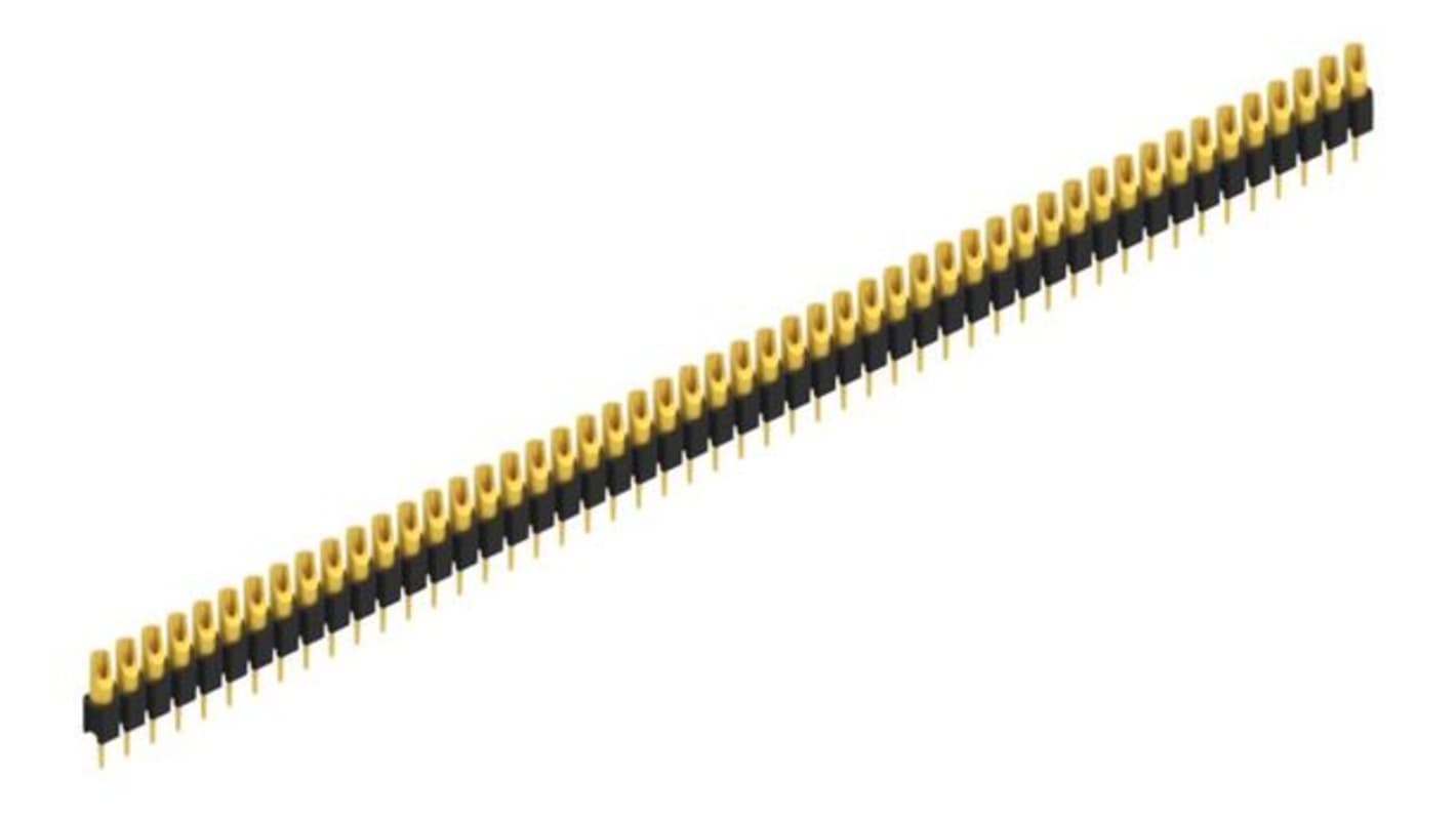 Fischer Elektronik MK Series Straight Through Hole PCB Header, 50 Contact(s), 2.54mm Pitch, 1 Row(s), Unshrouded
