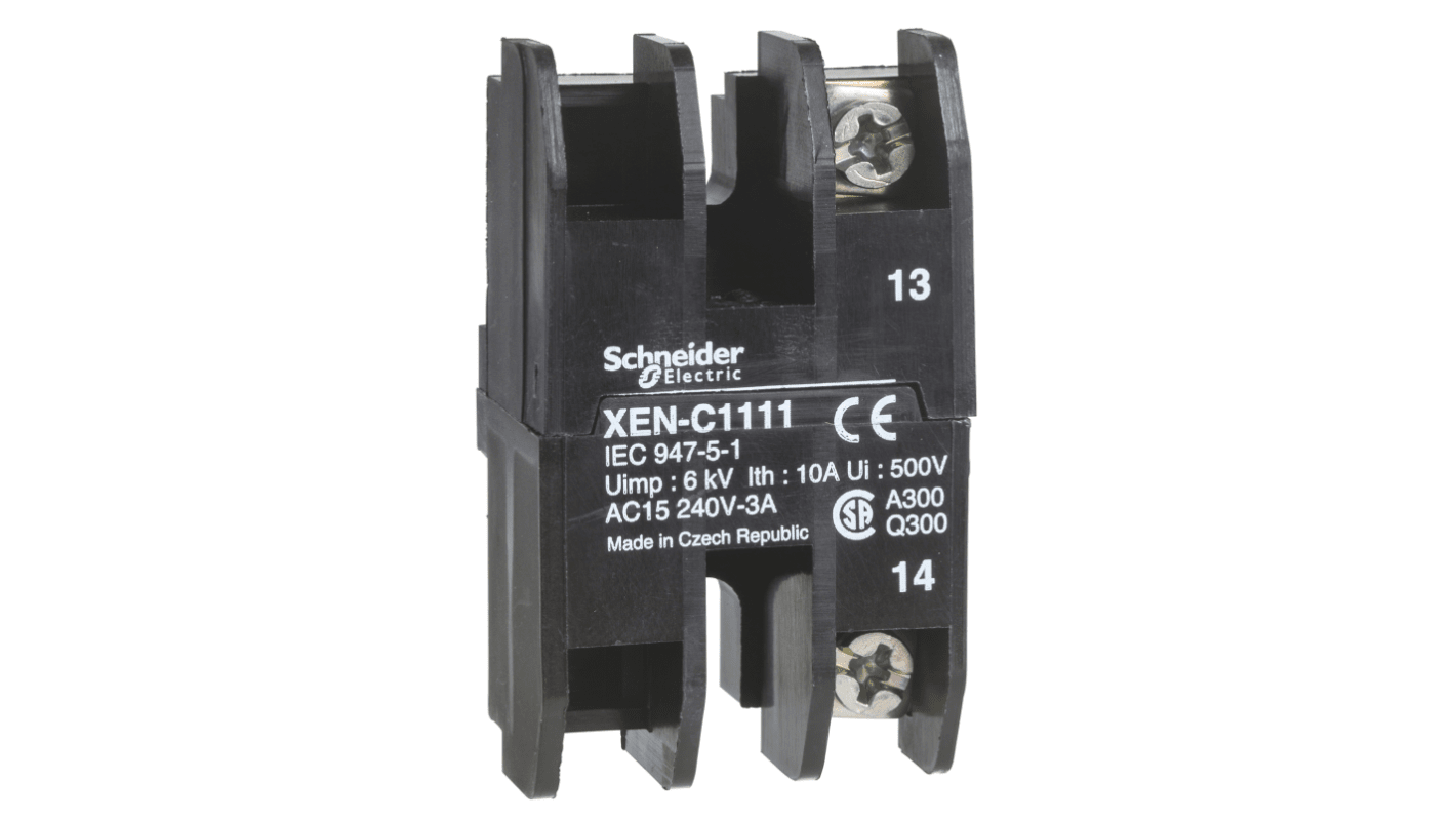シュナイダーエレクトリック コンタクトブロック, 1 NC + 1 NO, XENC
