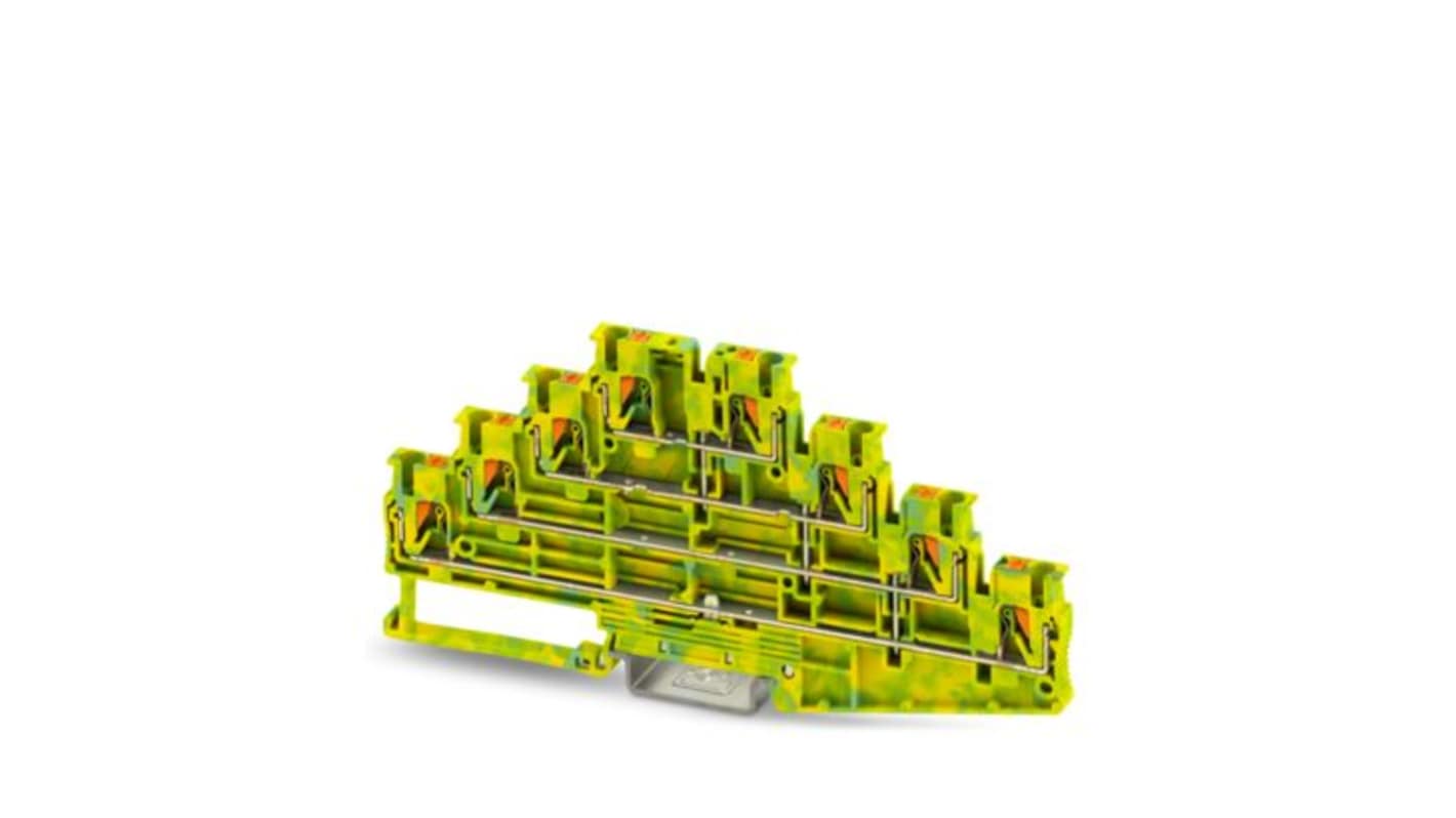 Phoenix Contact 1336413 13364 Series Grey, 0.14mm², 4-Level, Push In Termination